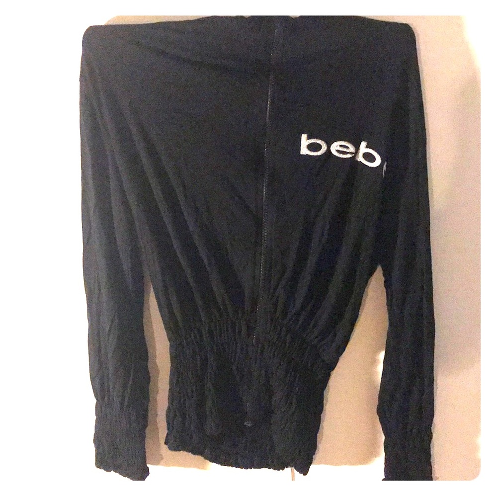 Thin black jacket or top